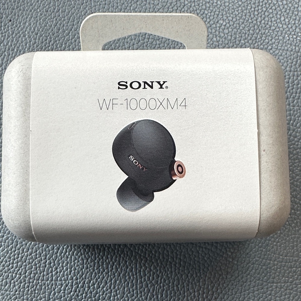 Sony WF-1000XM4 Earbuds in Black and Silver